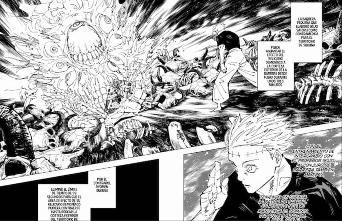 Yuta en el cuerpo de Gojo está dispuesto a sacrificarlo todo para detener al villano