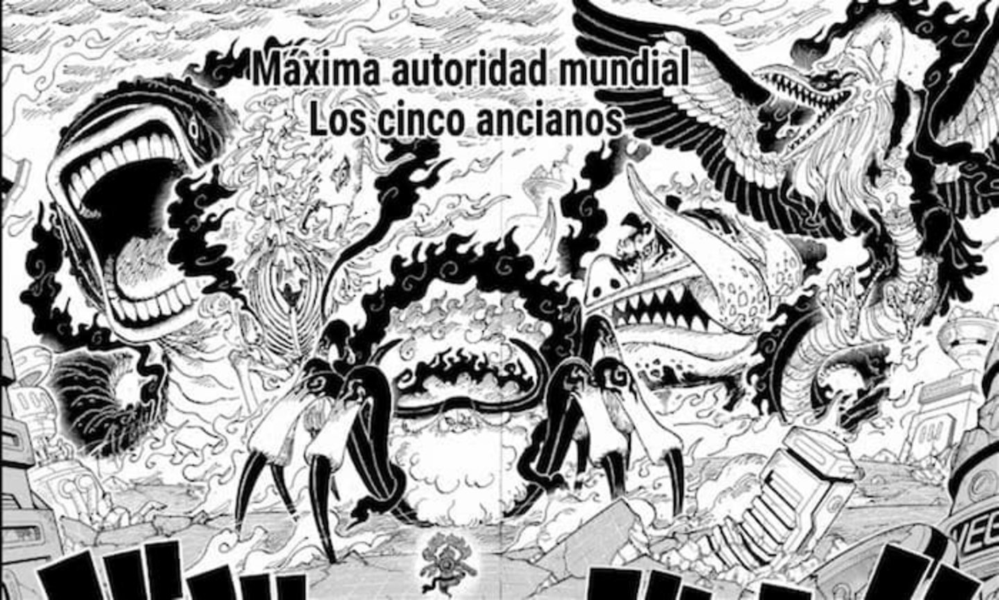 El capítulo más reciente de One Piece podría haber confirmado que los Cinco Ancianos no son usuarios de Frutas del Diablo