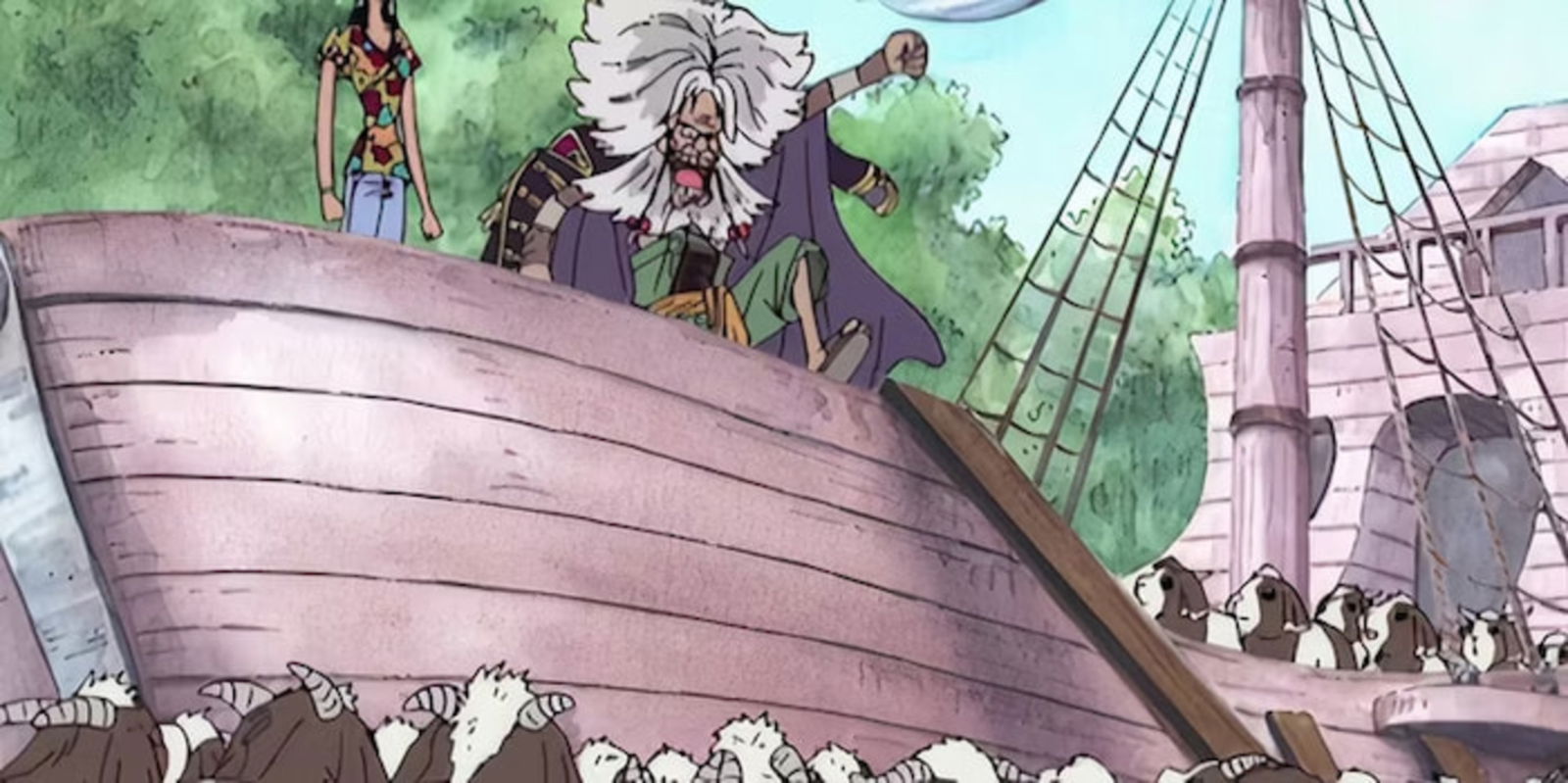 Este arco de relleno fue muy bonito porque vemos a los Sombrero de Paja ayudar a un anciano a cumplir su sueño