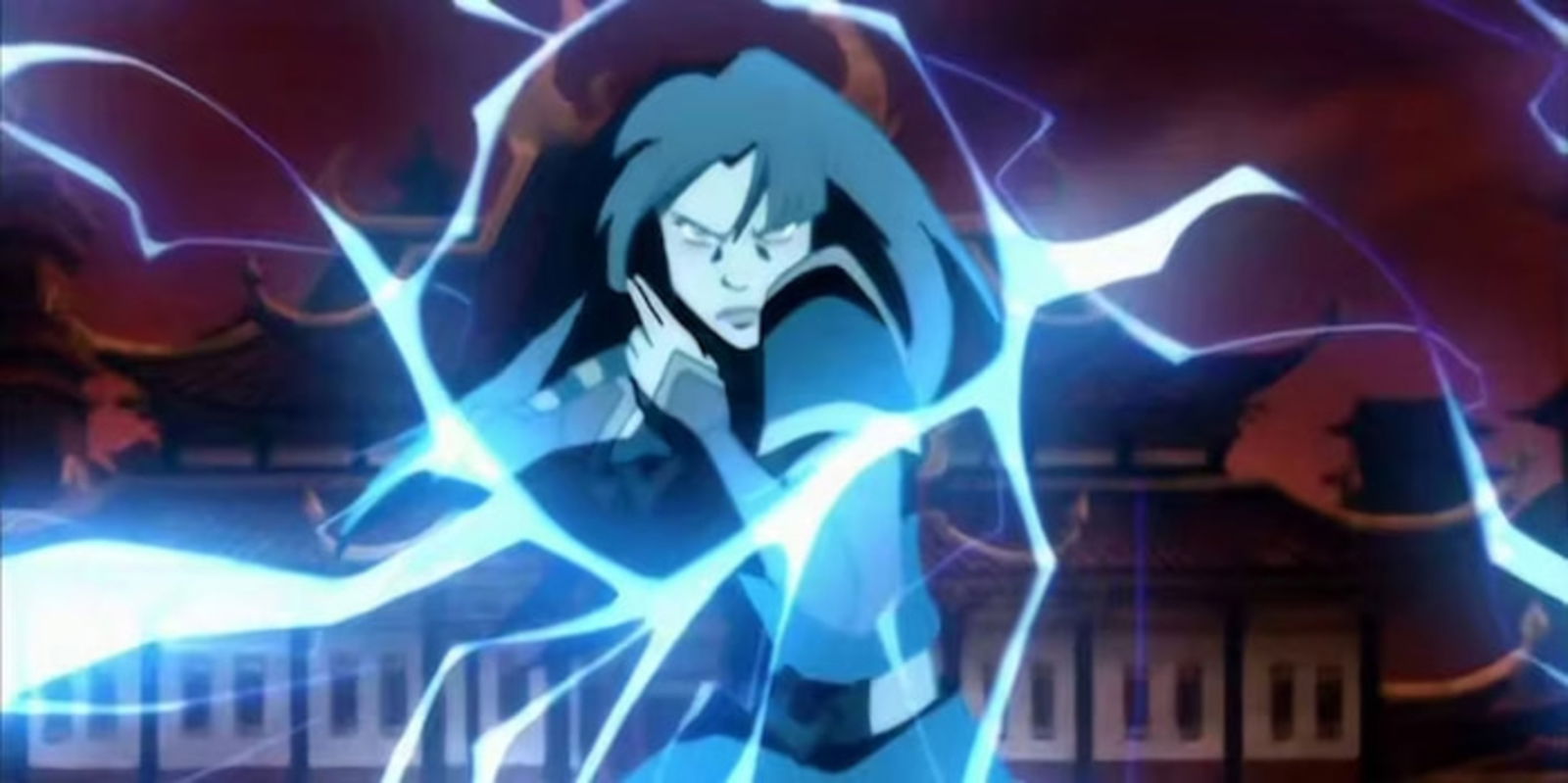 La princesa Azula fue capaz de lanzar un relámpago a Katara para ganar su Agni Kai contra Zuko