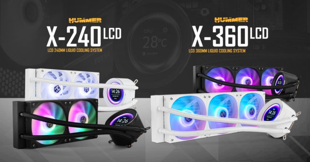 Nox presenta los kits de refrigeración líquida Hummer X-240 LCD y Hummer X-360 LCD: características y precio
