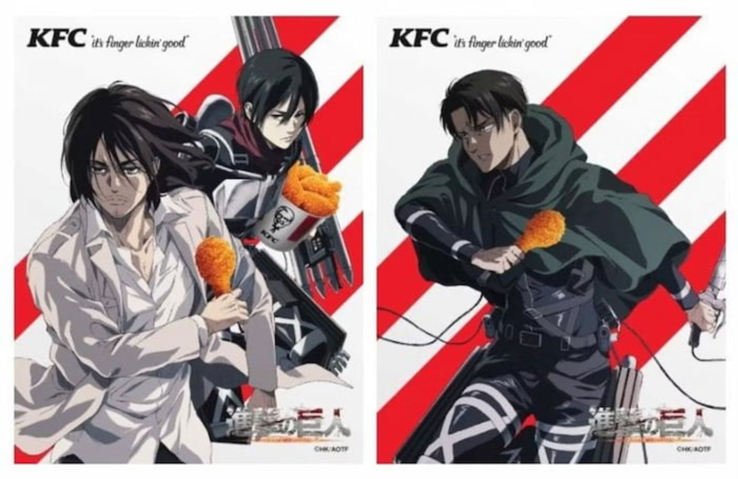 Ataque a los Titanes y KFC China se unen en una llamativa colaboración para promocionar el nuevo largometraje de la IP de Hajime Isayama