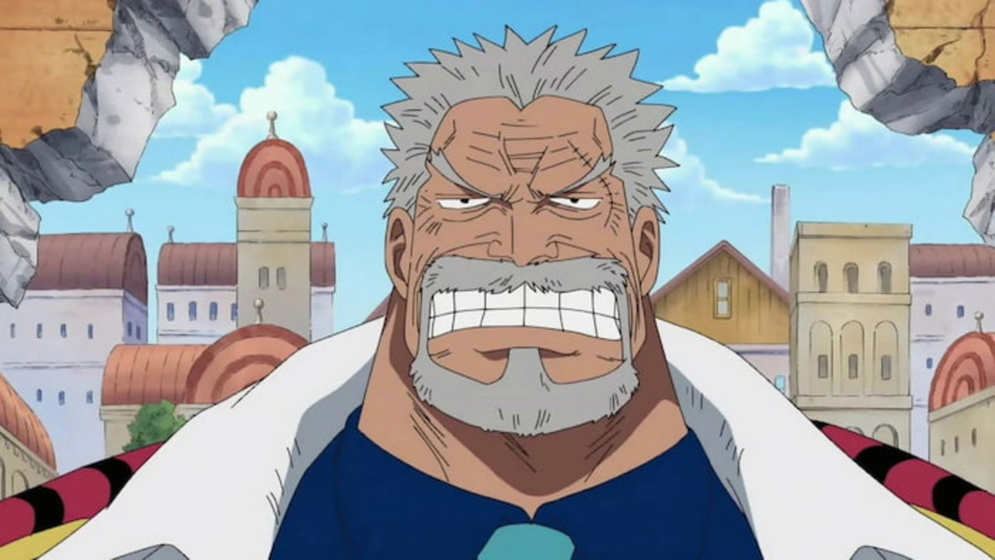 Garp es una leyenda viviente en la Marina y en el mundo de One Piece