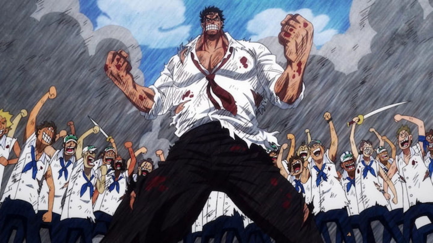 Garp solía tener combates frecuentes contra Roger