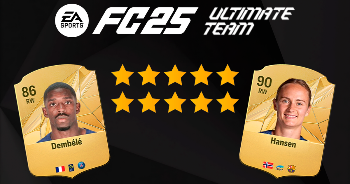 EA Sports FC 25 Ultimate Team: filtrados los mejores jugadores con 5 estrellas de filigranas y pierna mala