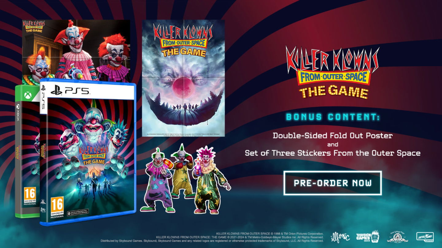 Killer Klowns From Outer Space: The Game - Formato físico