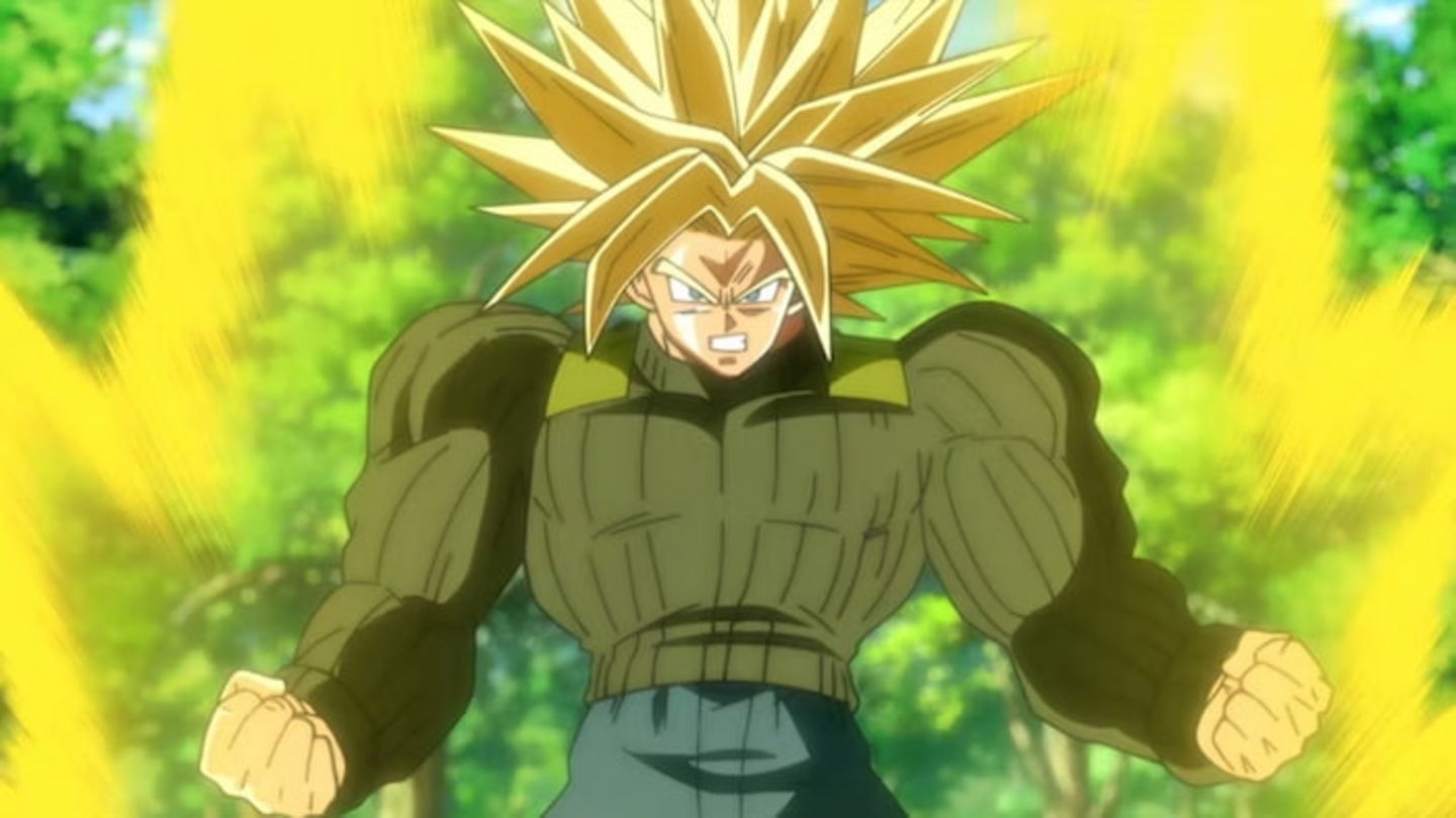 La transformación de Trunks que lo vuelve corpulento no es práctica, pues sacrifica su velocidad y tiempo de reacción