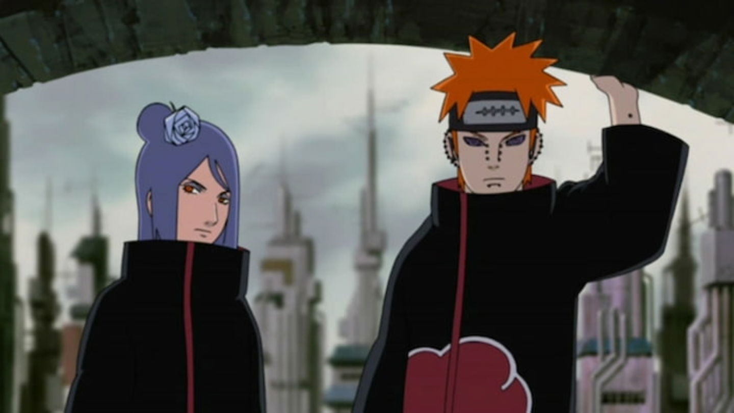 Pain y Konan también eran un dúo muy poderoso en Akatsuki