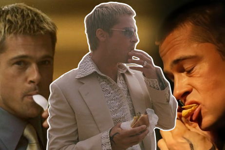 ¿Por qué Brad Pitt siempre aparece comiendo en sus películas?