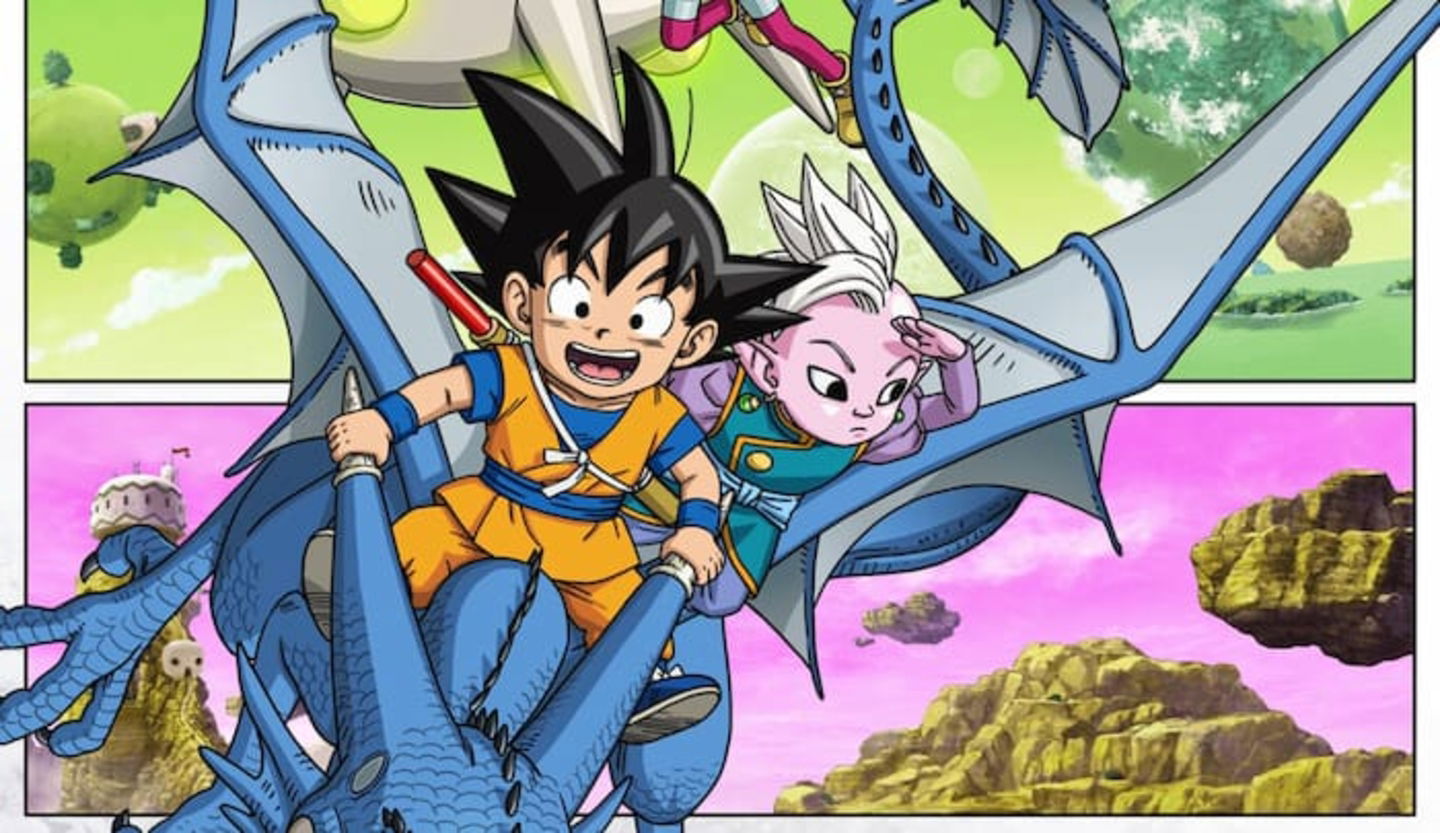 Un artista ha hecho un dibujo especial de Goku sobre el dragón azul en referencia a Dragon Ball Daima