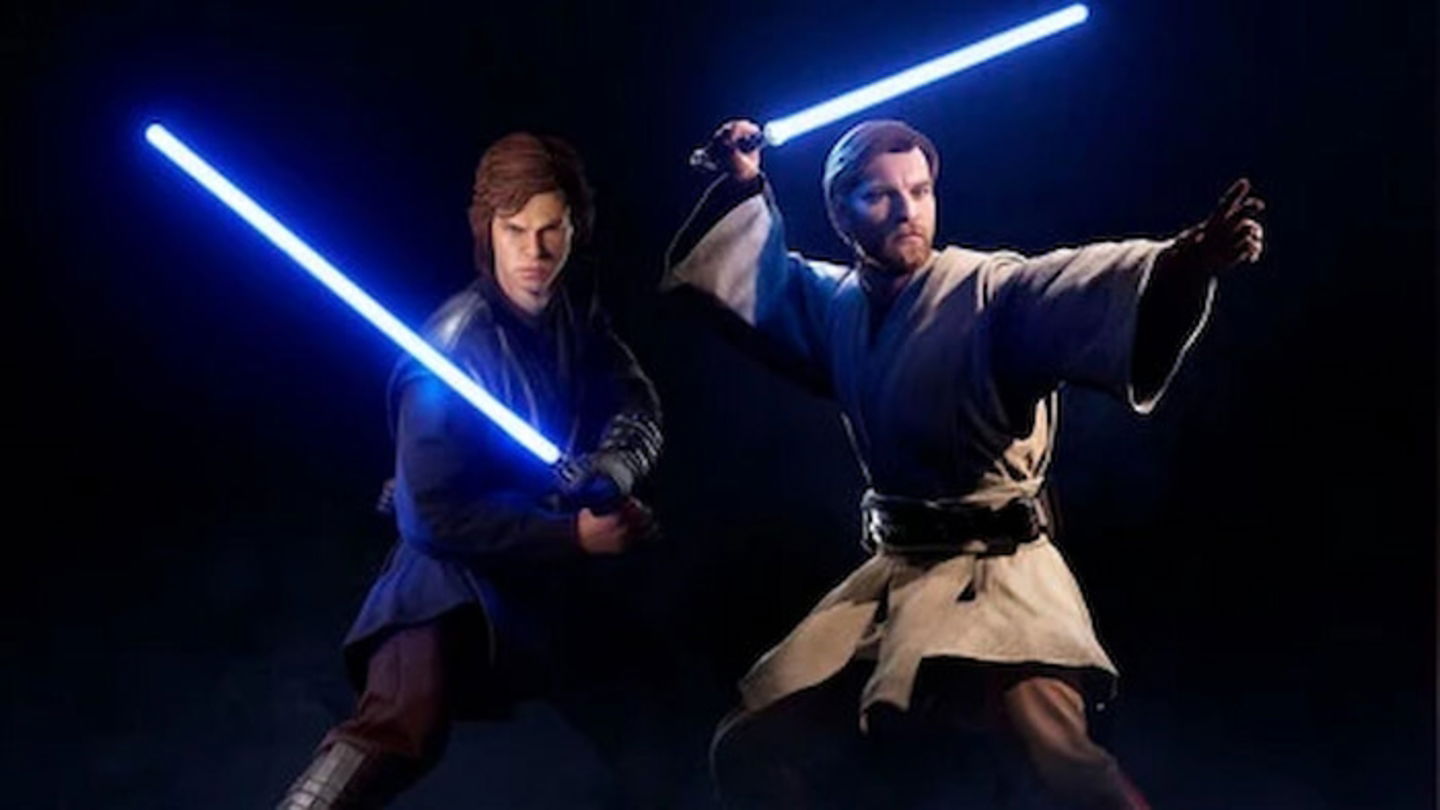 Anakin y Obi-Wan han utilizado sables de luz de color azul