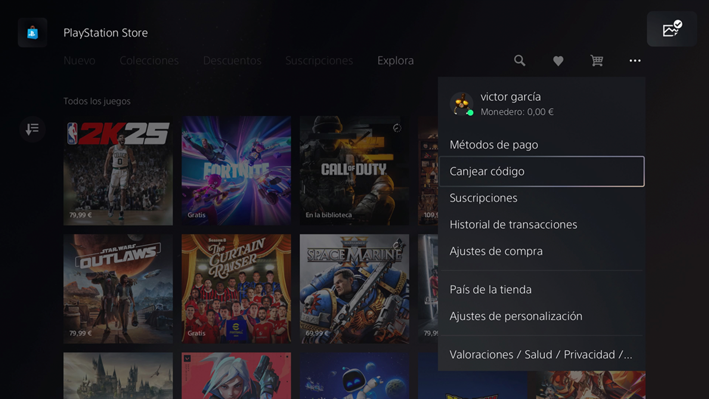 Cómo canjear un código de PlayStation 5 paso a paso