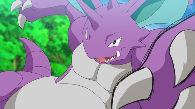 Crean un increíble cuadro con los Pokémon Nidoking y Nidoran en su versión Shiny