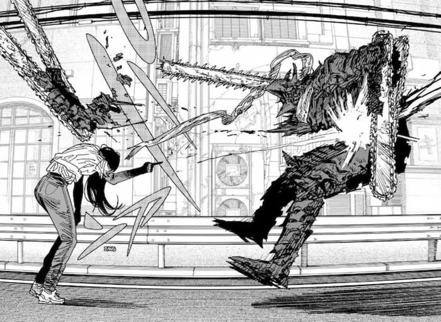 Con estas poderosas armas, Yoru fue capaz de atacar y dañar a Chainsaw Man