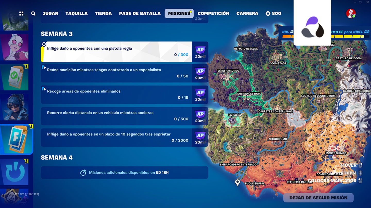 Las misiones de la semana 3 ya están disponibles en Fortnite C5T4