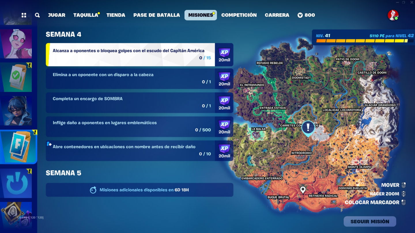 Las misiones de la semana 4 ya están disponibles en Fortnite C5T4