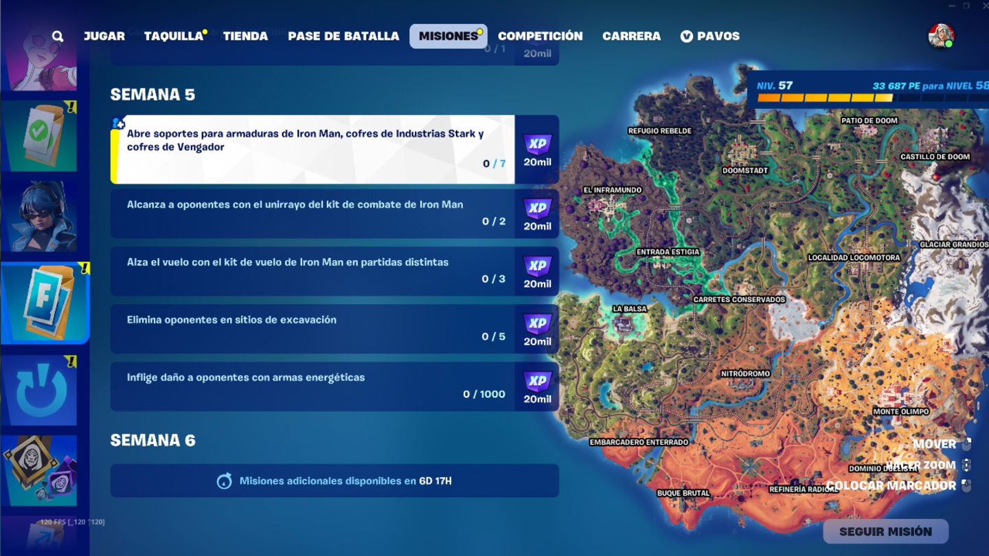 Las misiones de la semana 5 ya están disponibles en Fortnite C5T4