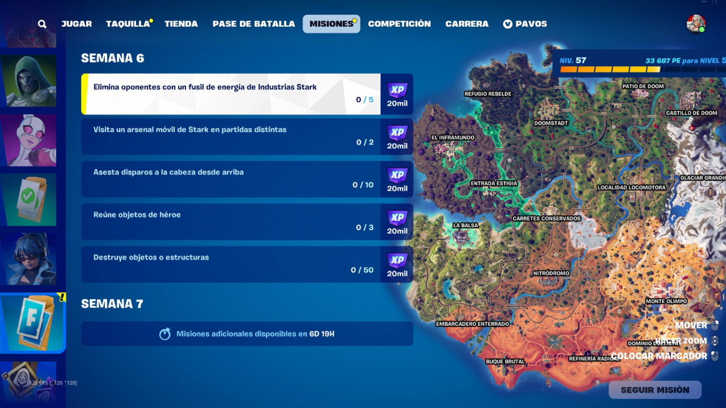 Las misiones de la semana 6 ya están disponibles en Fortnite C5T4