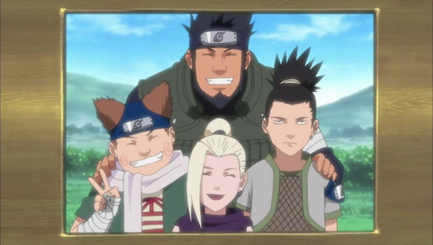 Shikamaru estaba en la parte derecha y se convirtió en el Octavo Hokage