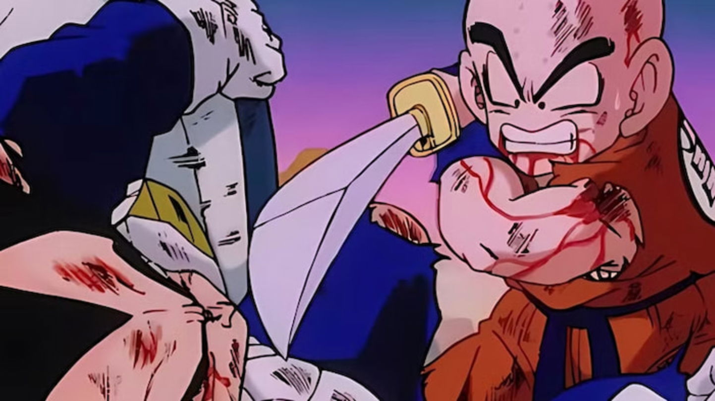 Goku impidió que Krillin asestara el último golpe a Vegeta para vengar a sus amigos