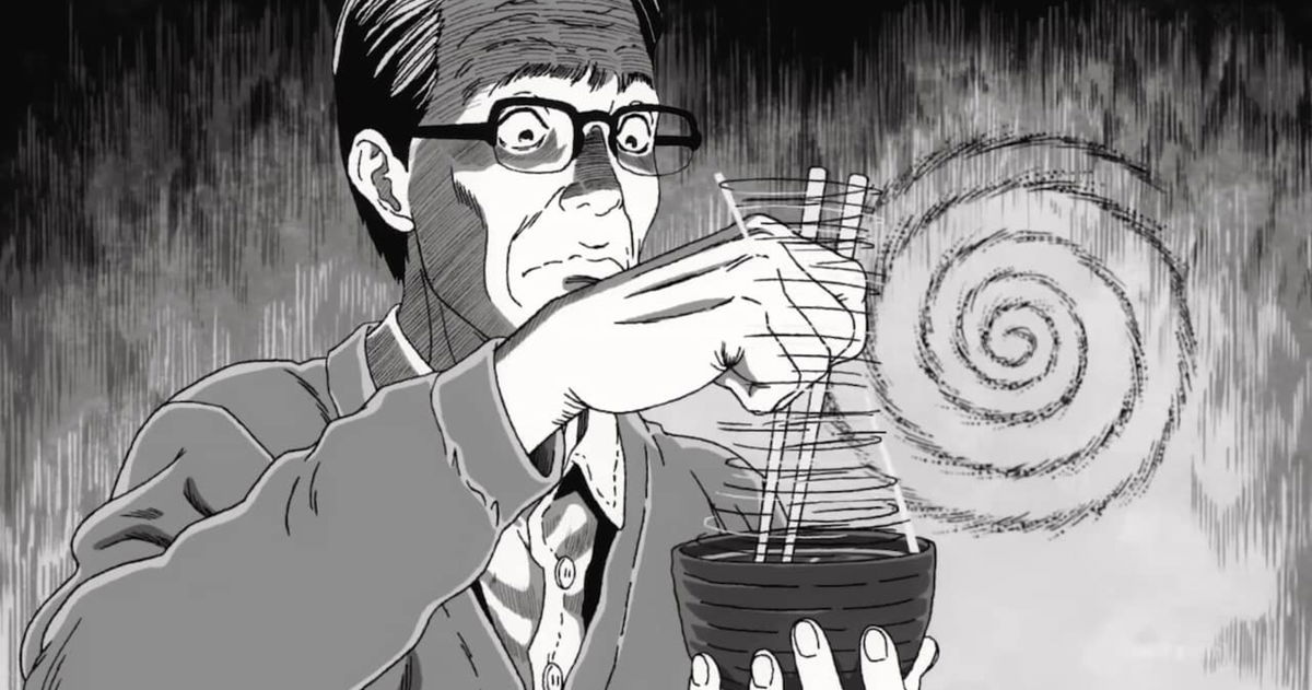 Junji Ito ha hecho una épica y sorpresiva aparición en el anime Uzumaki