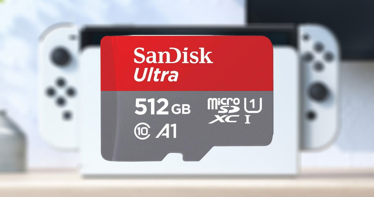 512 GB, rápida y barata: esta microSD es perfecta para Nintendo Switch y tiene un 26% de descuento