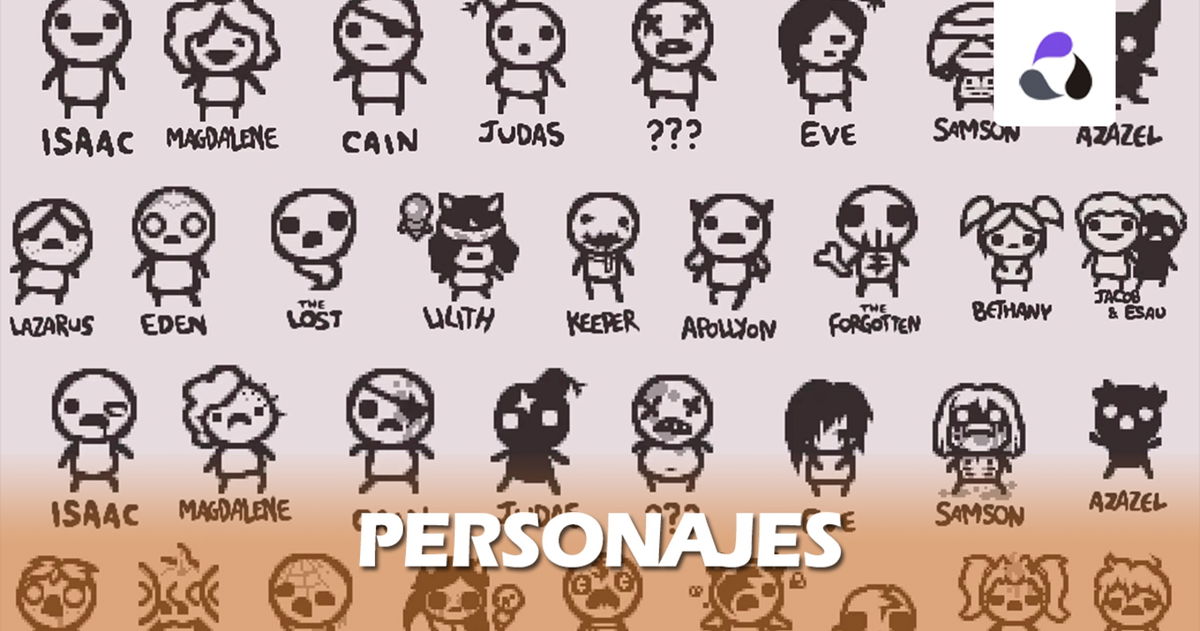 Todos los personajes de The Binding of Isaac, sus stats y objetos iniciales