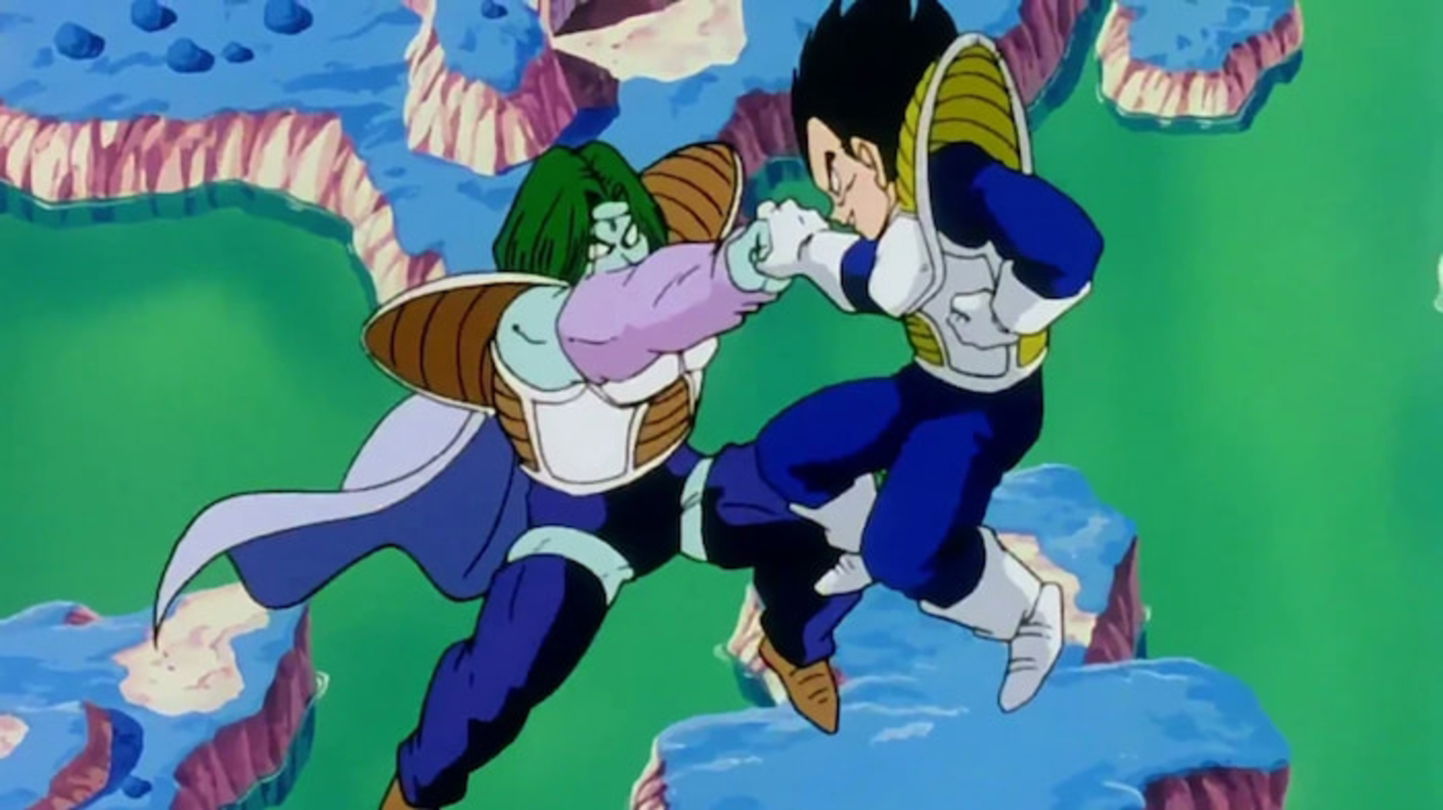 Vegeta consiguió superar la brecha de poder y vencer a Zarbon