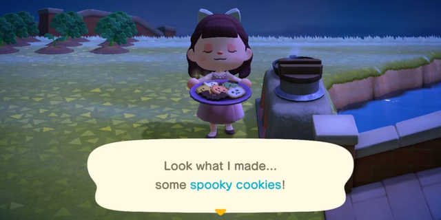 Crean galletas de Halloween inspiradas en Animal Crossing