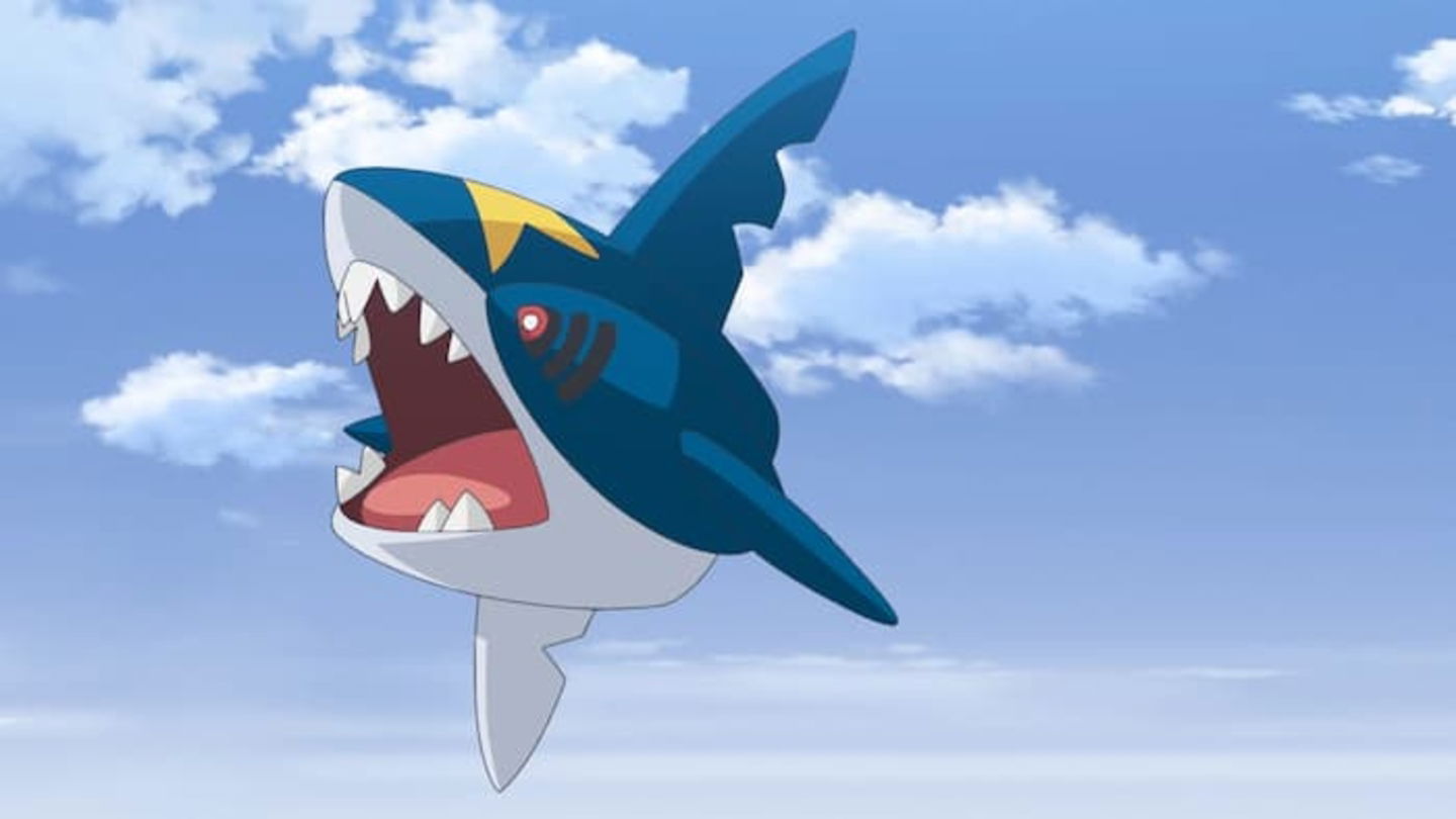 El diseño de este Pokémon combina a un torpedo con el gran tiburón blanco