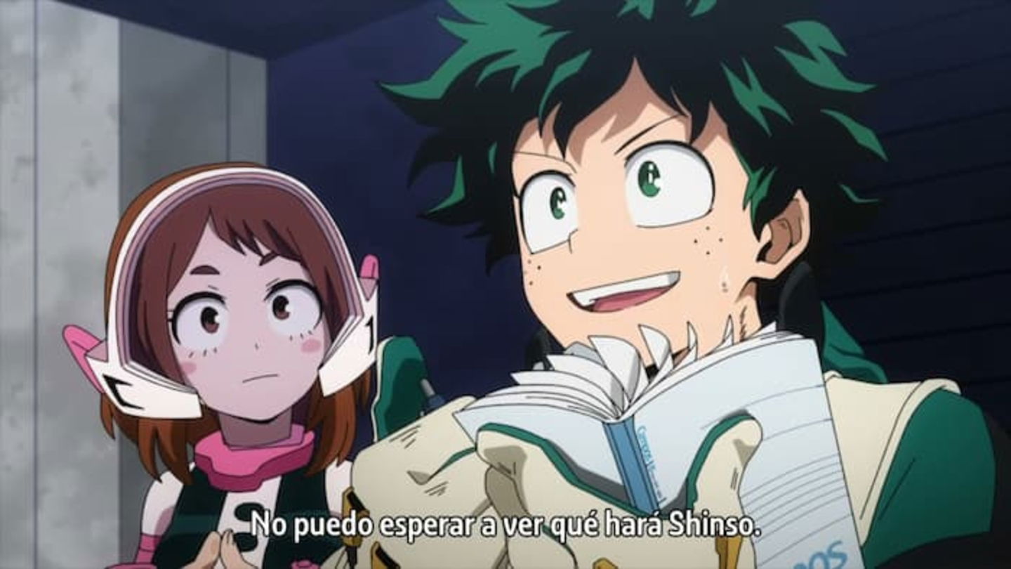 El pasatiempo de Deku es escribir sobre las peculiaridades de sus compañeros