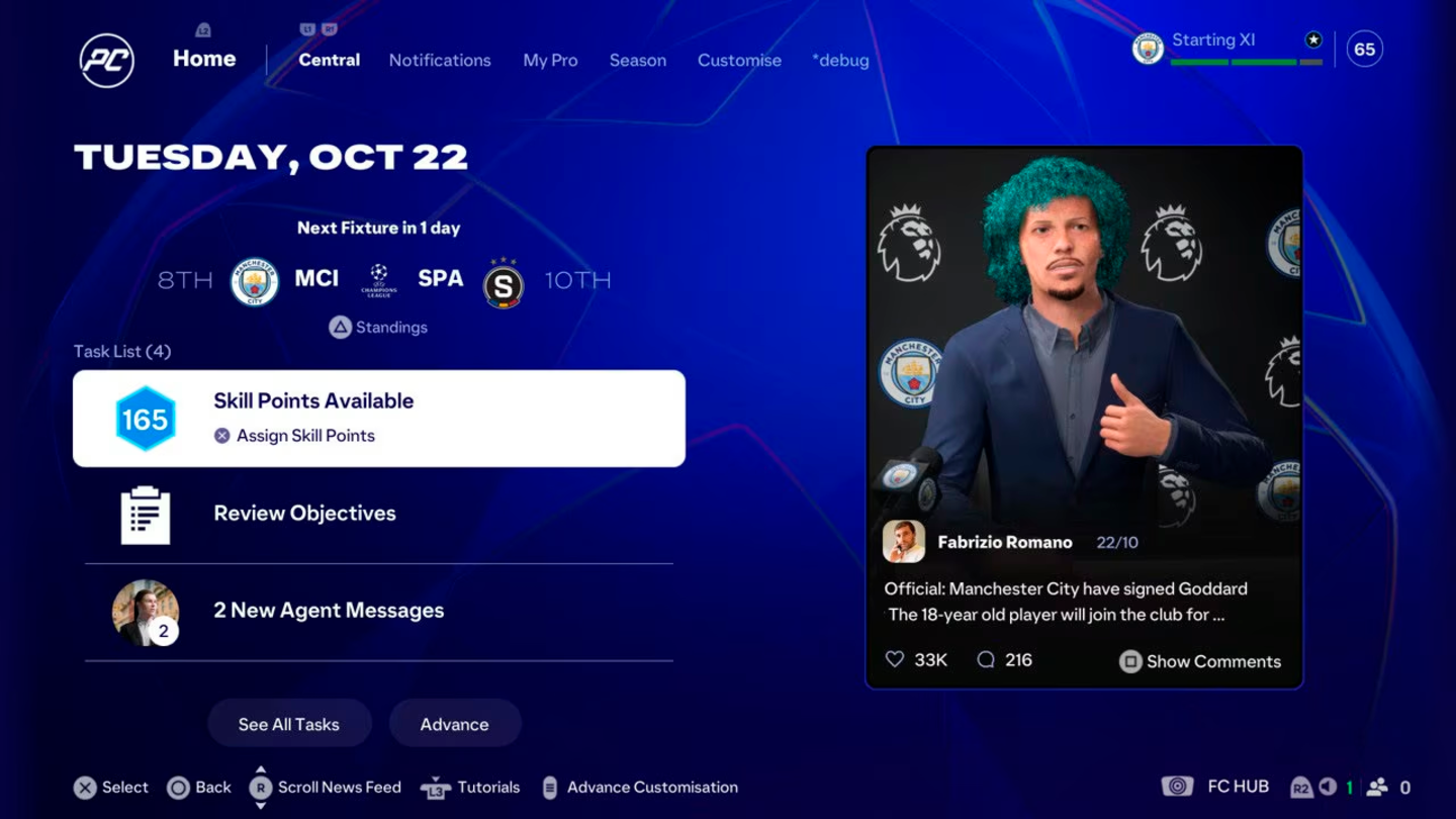 Entrevista al equipo de EA sobre las novedades del Modo Carrera en EA Sports FC 25 y el futuro de este apartado