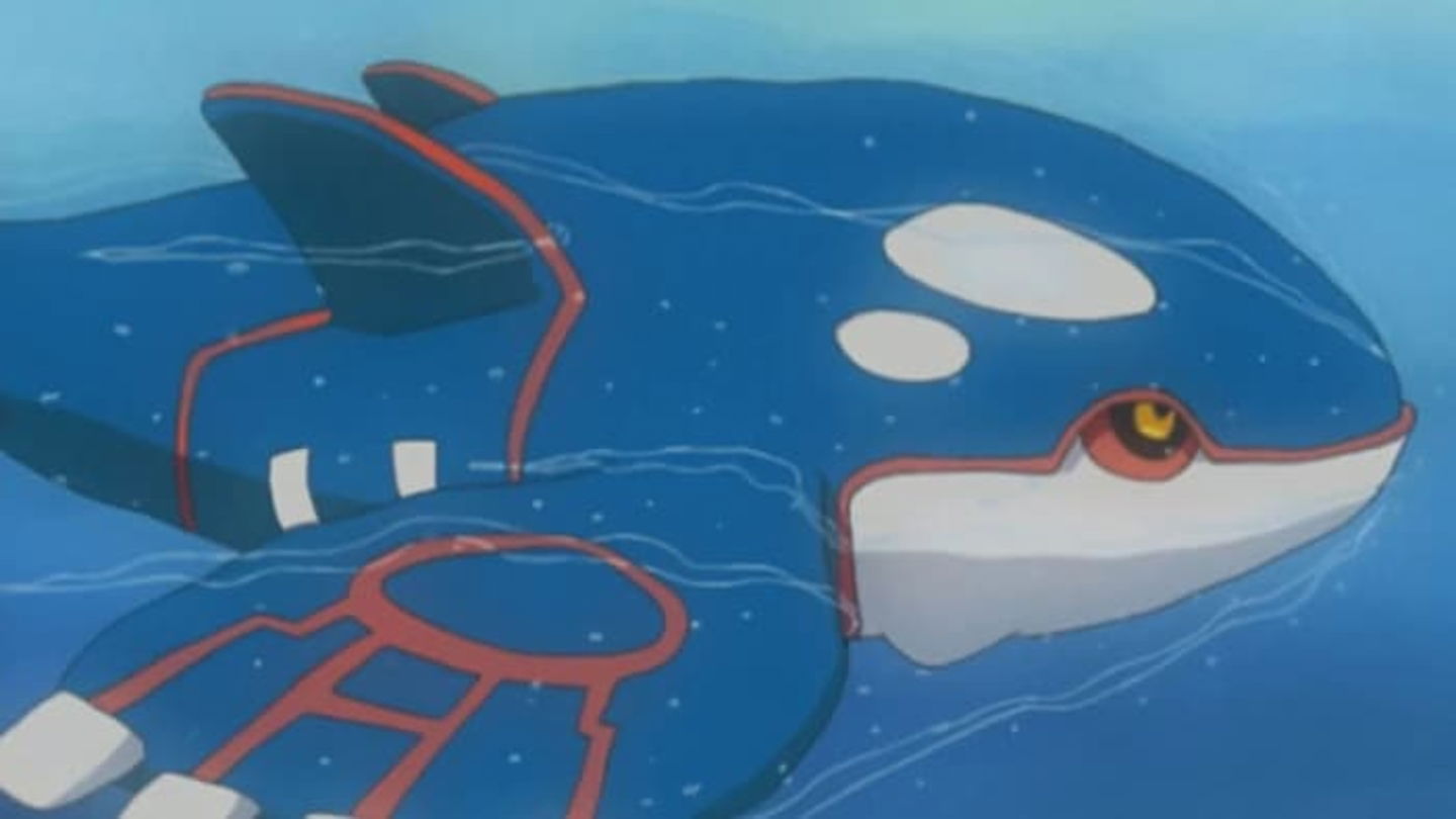 Kyogre es uno de los Pokémon de tipo Agua más fuertes