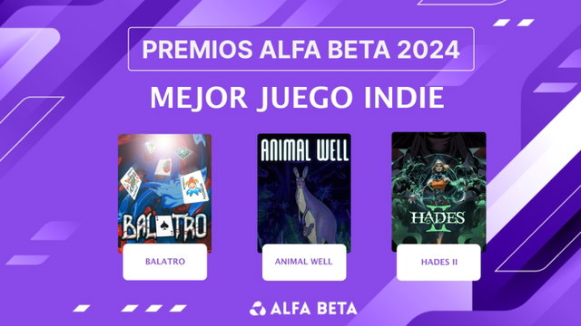Premios Alfa Beta 2024: finalistas a mejor juego indie