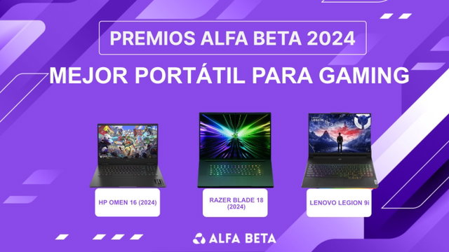 Premios Alfa Beta 2024: finalistas a mejor portátil para gaming