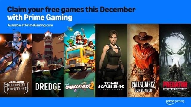 Amazon Prime Gaming anuncia todos sus juegos gratis del mes de diciembre