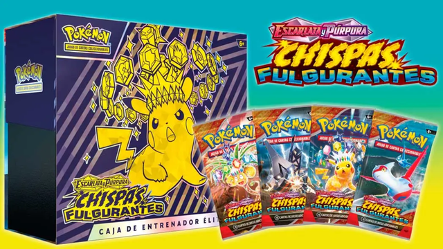 Te contamos qué trae la Caja de Entrenador Élite de Pokémon JCC Chispas Fulgurantes