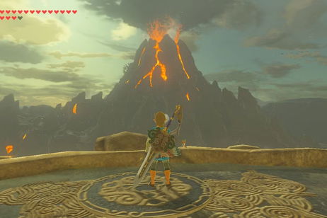Crean una postal de Zelda como si la Montaña de la Muerte fuese un parque natural Crean una postal de Zelda como si la Montaña de la Muerte fuese un parque natural