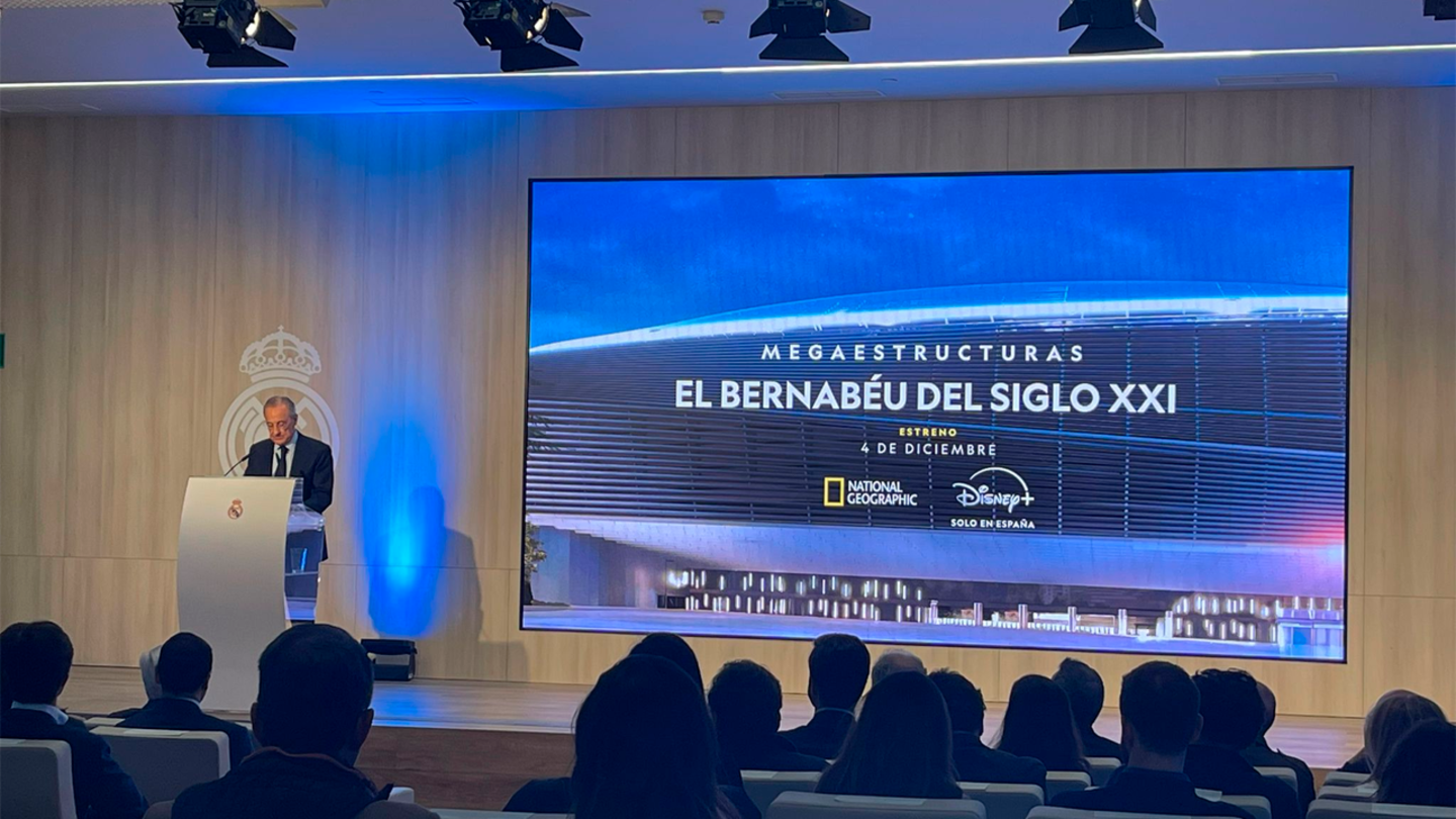 Disney+ presenta el documental sobre cómo se construyó el nuevo Bernabéu con Florentino Pérez como anfitrión