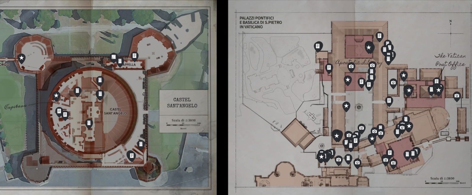 Localización de todos los coleccionables del Vaticano