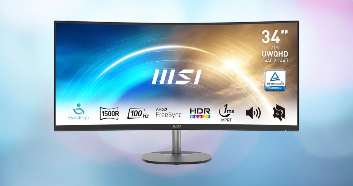 Llévate este monitor curvo MSI con calidad UWQHD con más de 130 euros de descuento