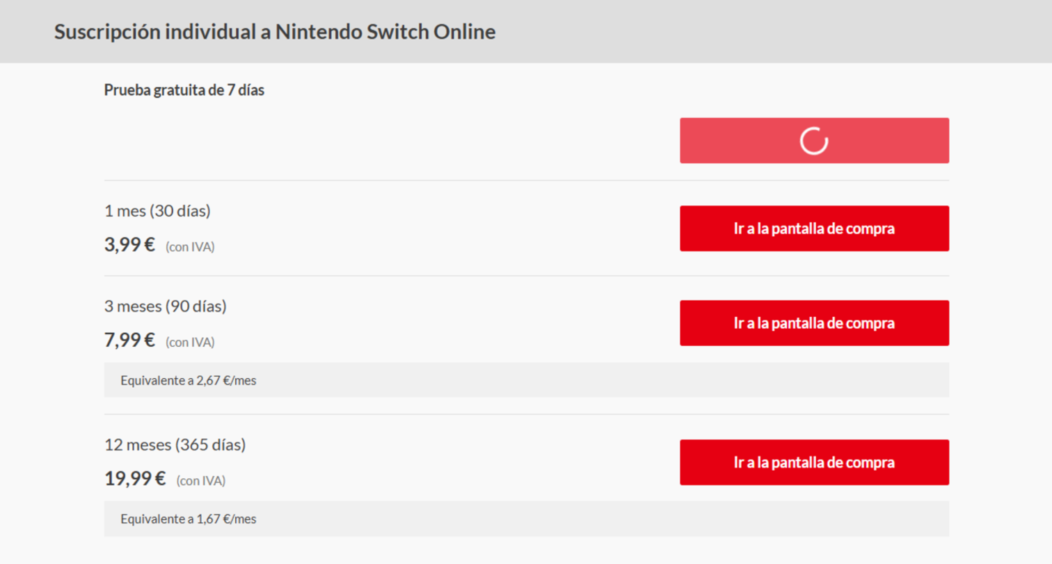 Cómo suscribirse a Nintendo Switch Online