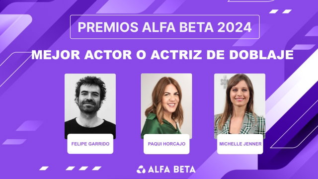 Premios Alfa Beta 2024: finalistas a mejor actor o actriz de doblaje