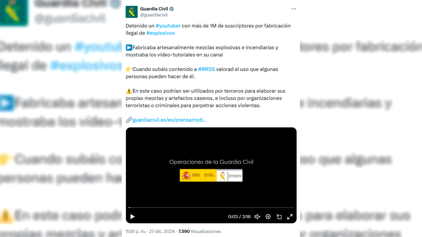 Quién es HRom, el youtuber español con más de un millón de seguidores detenido por fabricar explosivos