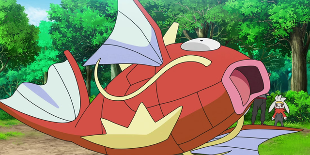 Los Pokémon Magikarp y Feebas se unen en esta alucinante ilustración