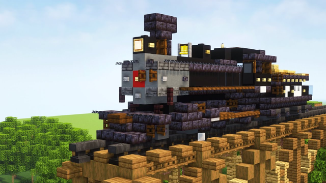 Un jugador de Minecraft construye una increíble locomotora en la que te querrás montar