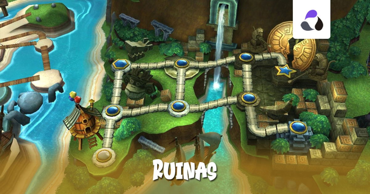 Mundo 3: Ruinas al 100% en Donkey Kong Country Returns