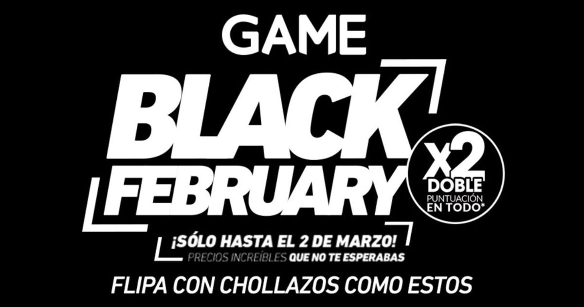 Ya está aquí la promo Black February de GAME: grandes descuentos en consolas, videojuegos y PC gaming