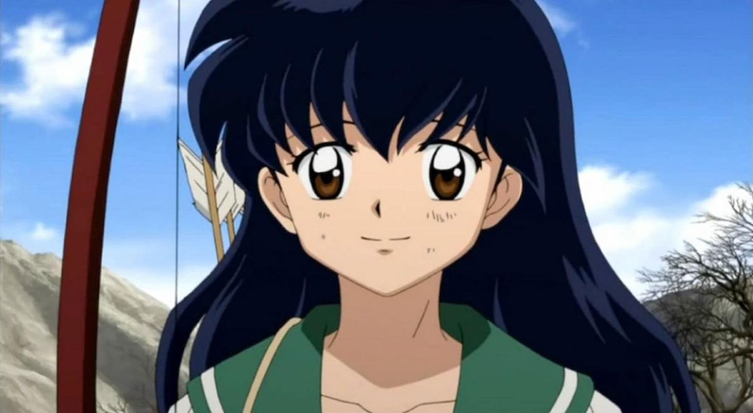 Kagome tiene un gran desarrollo que le permite volverse más fuerte para protegerse en este peligroso mundo