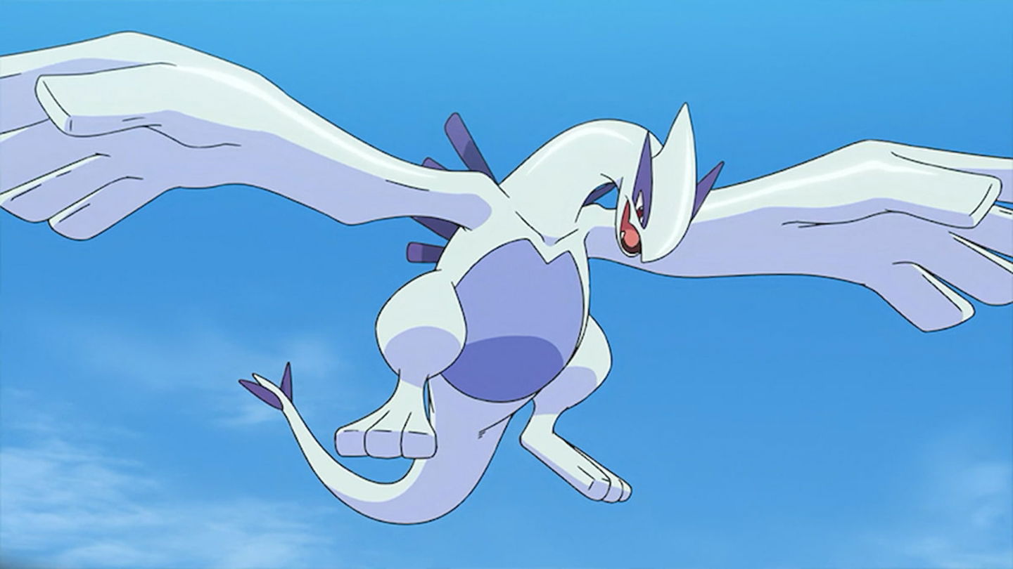 Lugia tiene el poder de crear tormentas con el batir de sus alas, comunicarse con los humanos y calmar a las aves legendarias